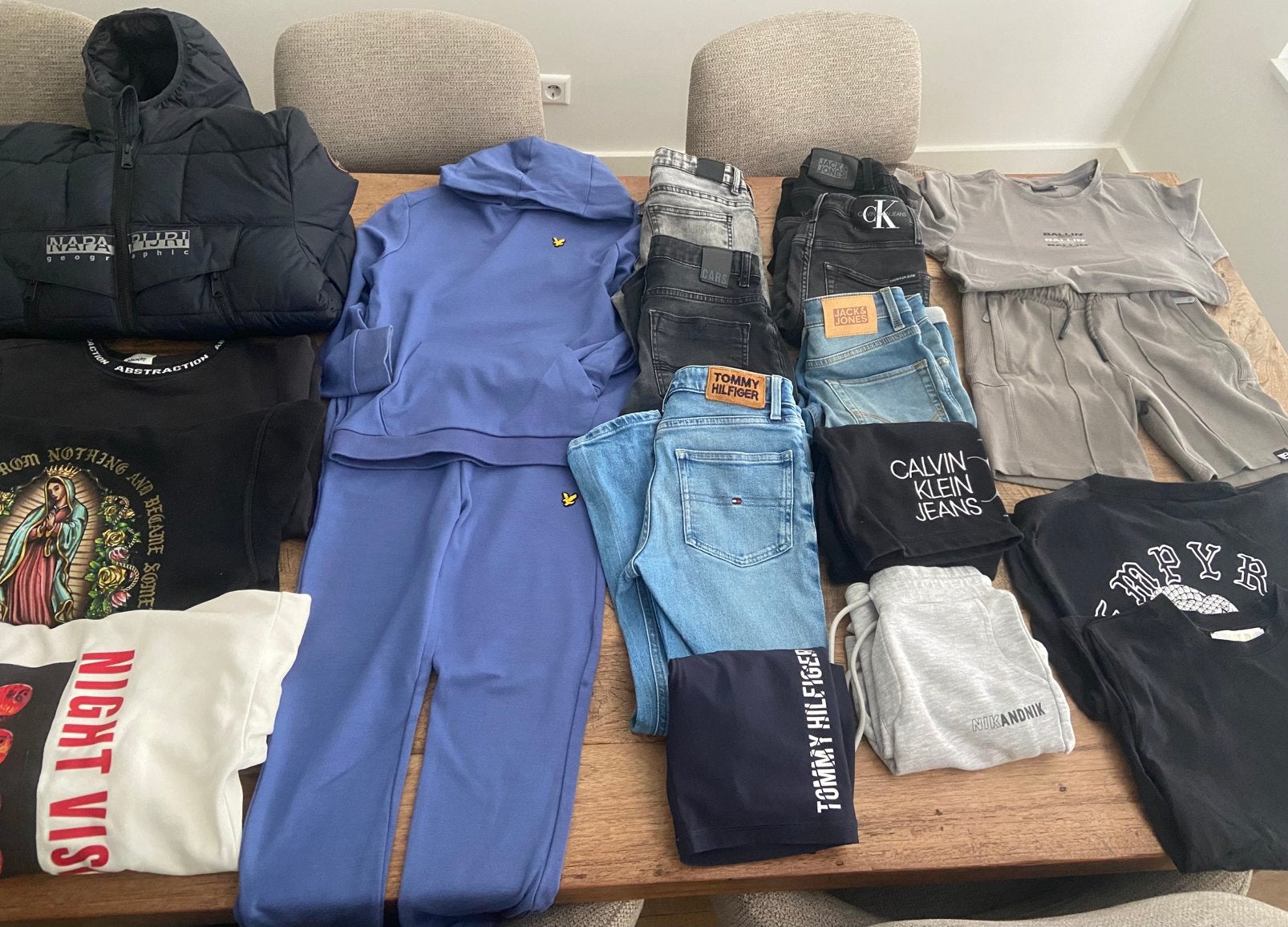 Jongens kledingpakket diverse merken maat 140 en 152, Ophalen of Verzenden, Gebruikt, Jongen, Overige typen
