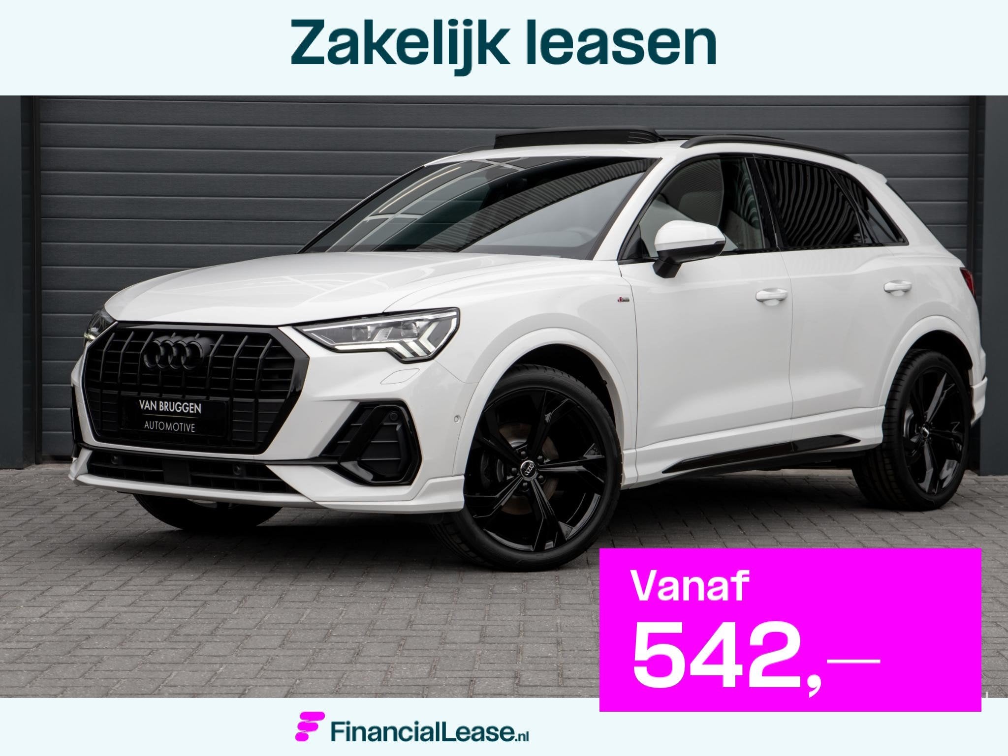 Audi Q3 35 TFSI S-Line Pano Sfeer Camera E-Stoel BTW, 15 km/l, 4 cilinders, 150 pk, 1505 kg