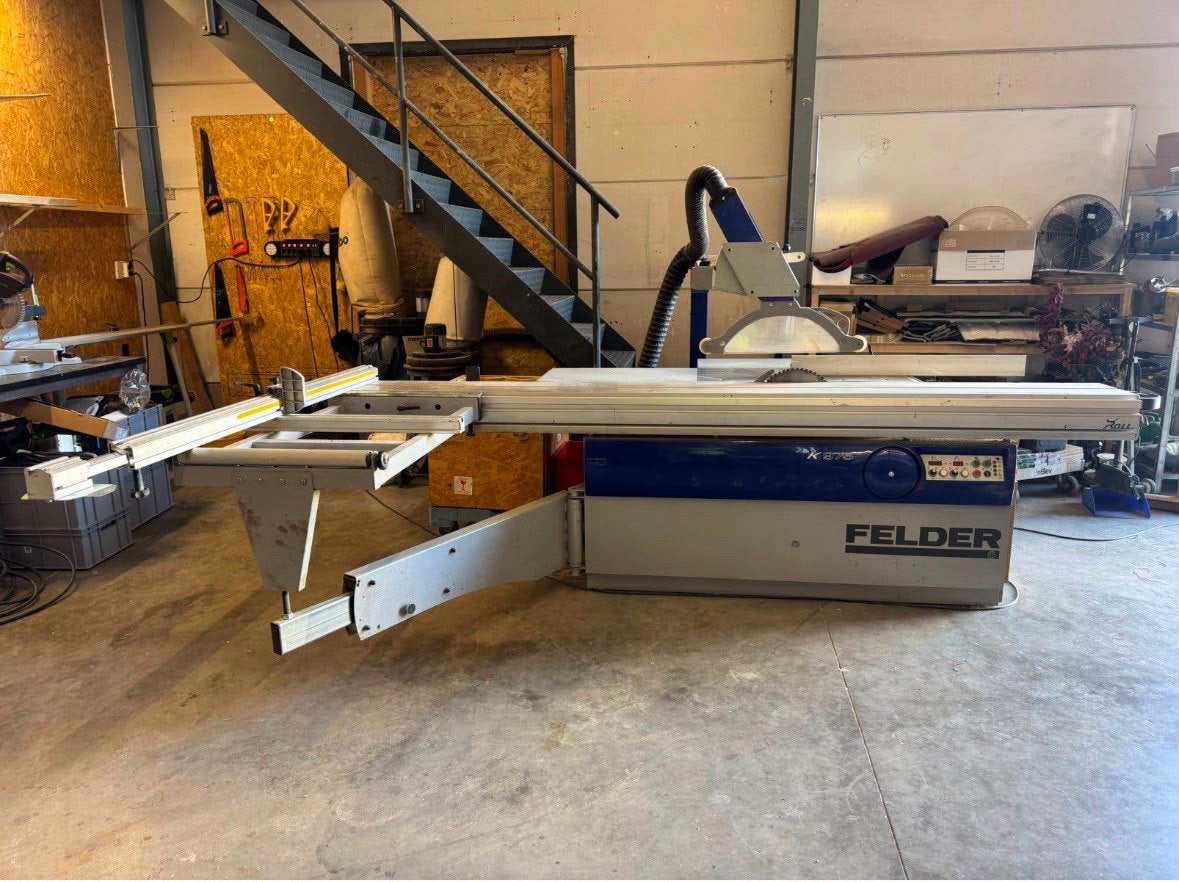 Felder K975 Formaatzaag 3200mm 5,5 kW Voorritser houtzaag, Ophalen, 1200 watt of meer, 70 mm of meer