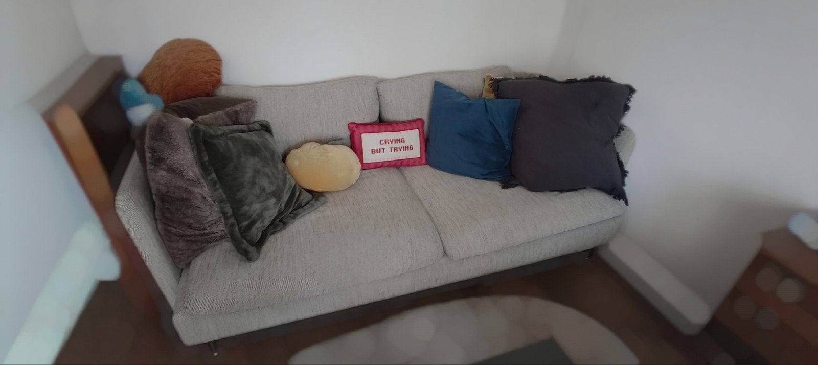 Söderhamn ikea 3 zits bank beige/bruin, Ophalen, Gebruikt, Stof