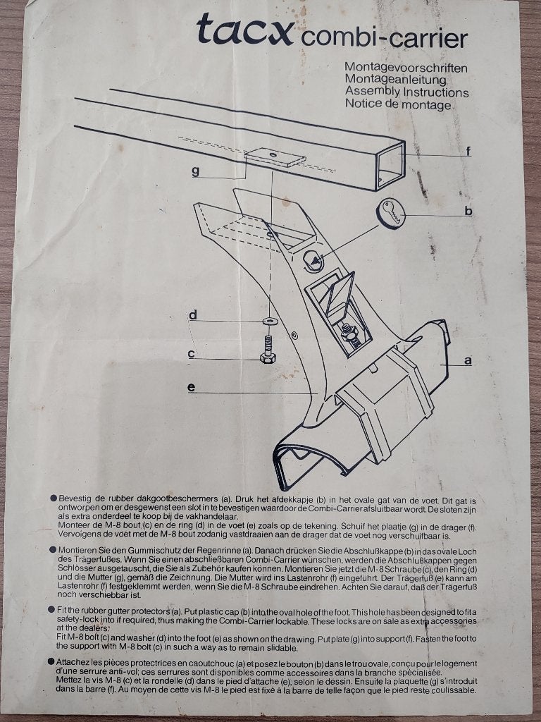 TACX  Combi-Carrier, Auto diversen, Ophalen, Gebruikt