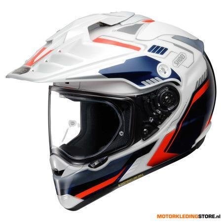 Shoei Hornet ADV 06 Invigorate Integraalhelm, Wit-Blauw-Rood, Ophalen of Verzenden, Nieuw met kaartje