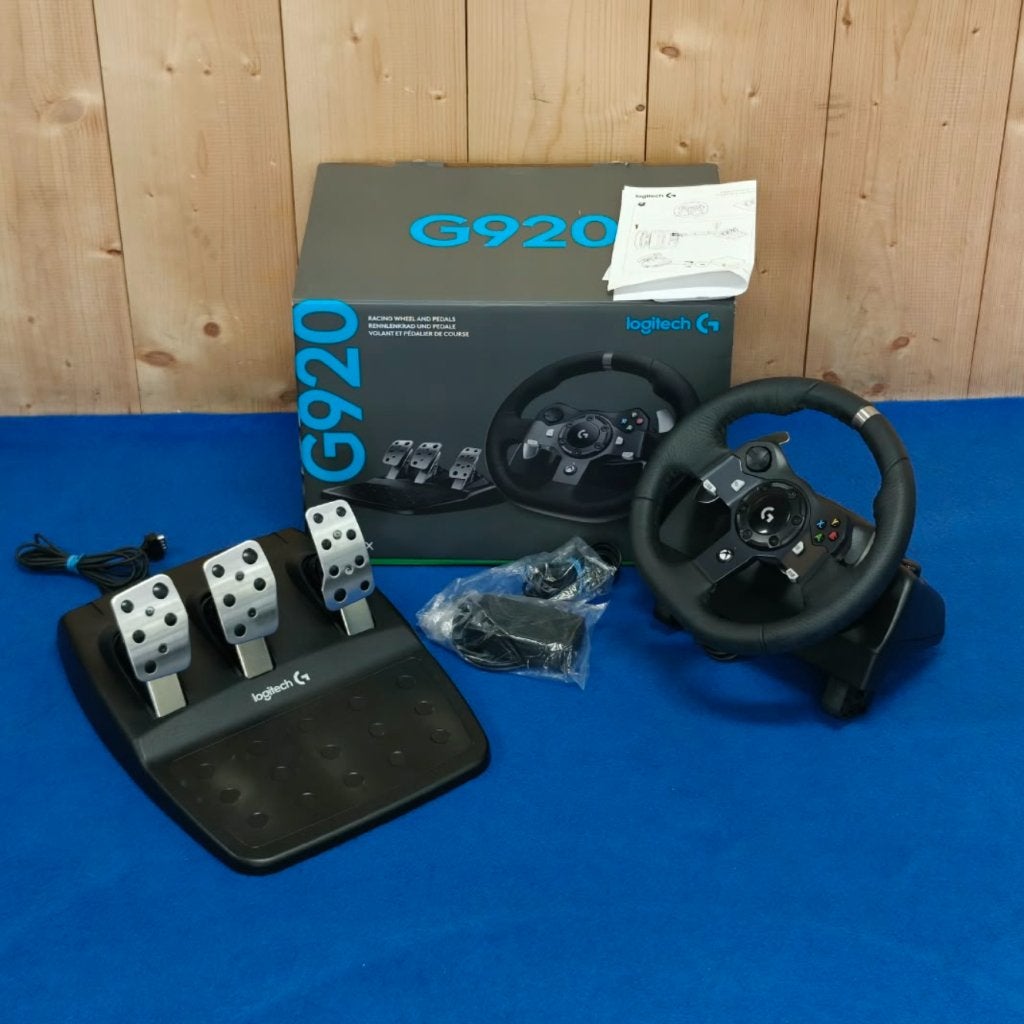 Logitech G920 Race stuur met pedalen XBOX / Windows - ZGAN, Spelcomputers en Games, Logitech, Zo goed als nieuw, Support@logitech.com