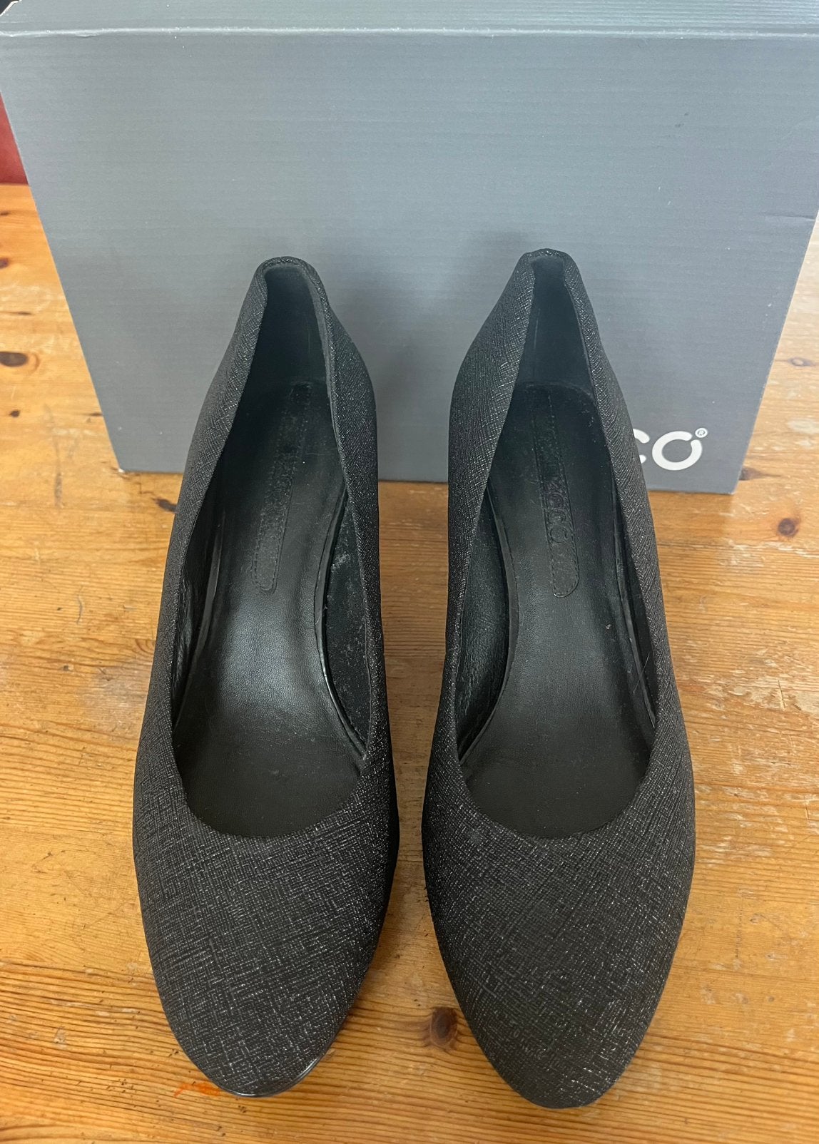 Pumps (zwart) van Ecco mt 40, Ophalen of Verzenden, Zo goed als nieuw, Zwart