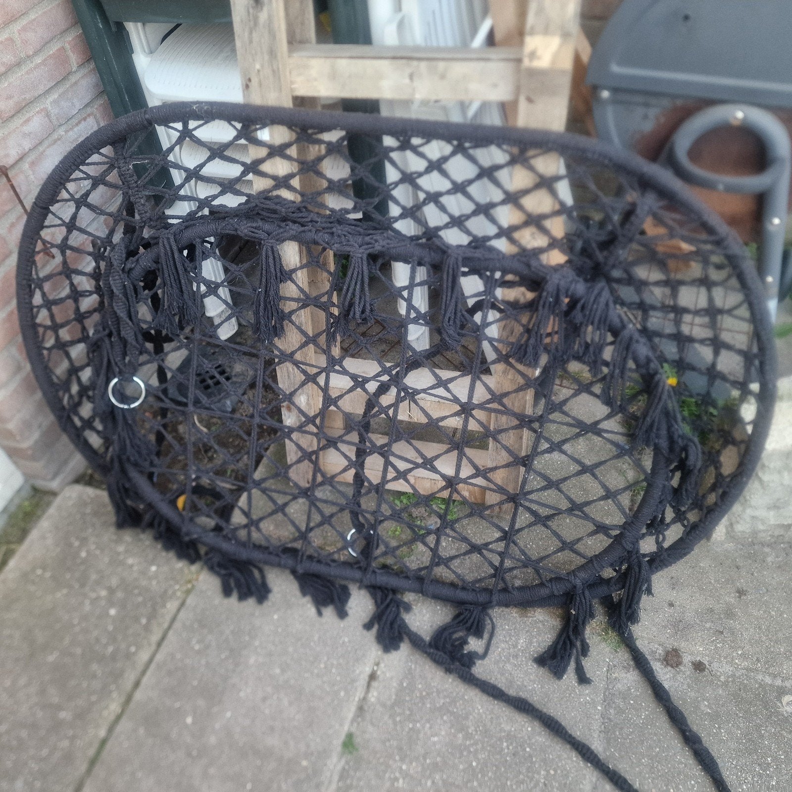Zwarte hang stoel, Ophalen, Nieuw