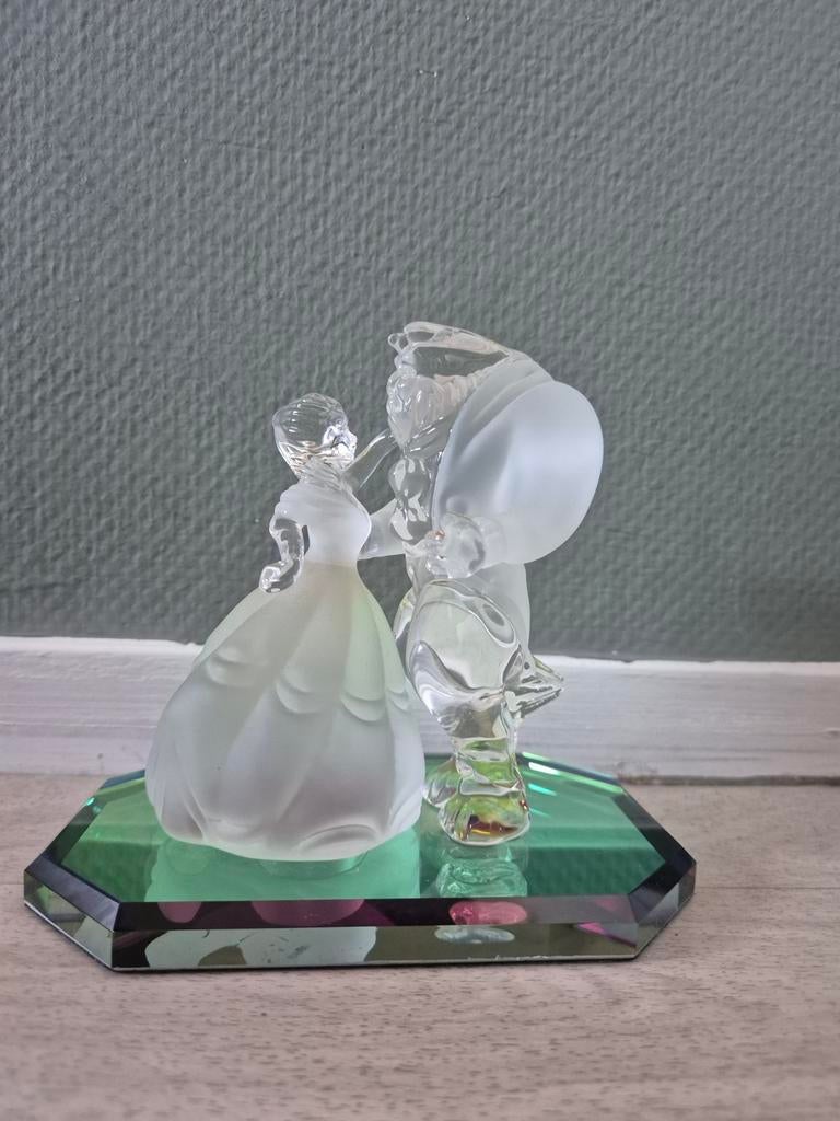 Disney Belle & Beest Arribas Brothers loodkristal, Verzamelen, Ophalen of Verzenden, Assepoester of Belle, Zo goed als nieuw, Beeldje of Figuurtje