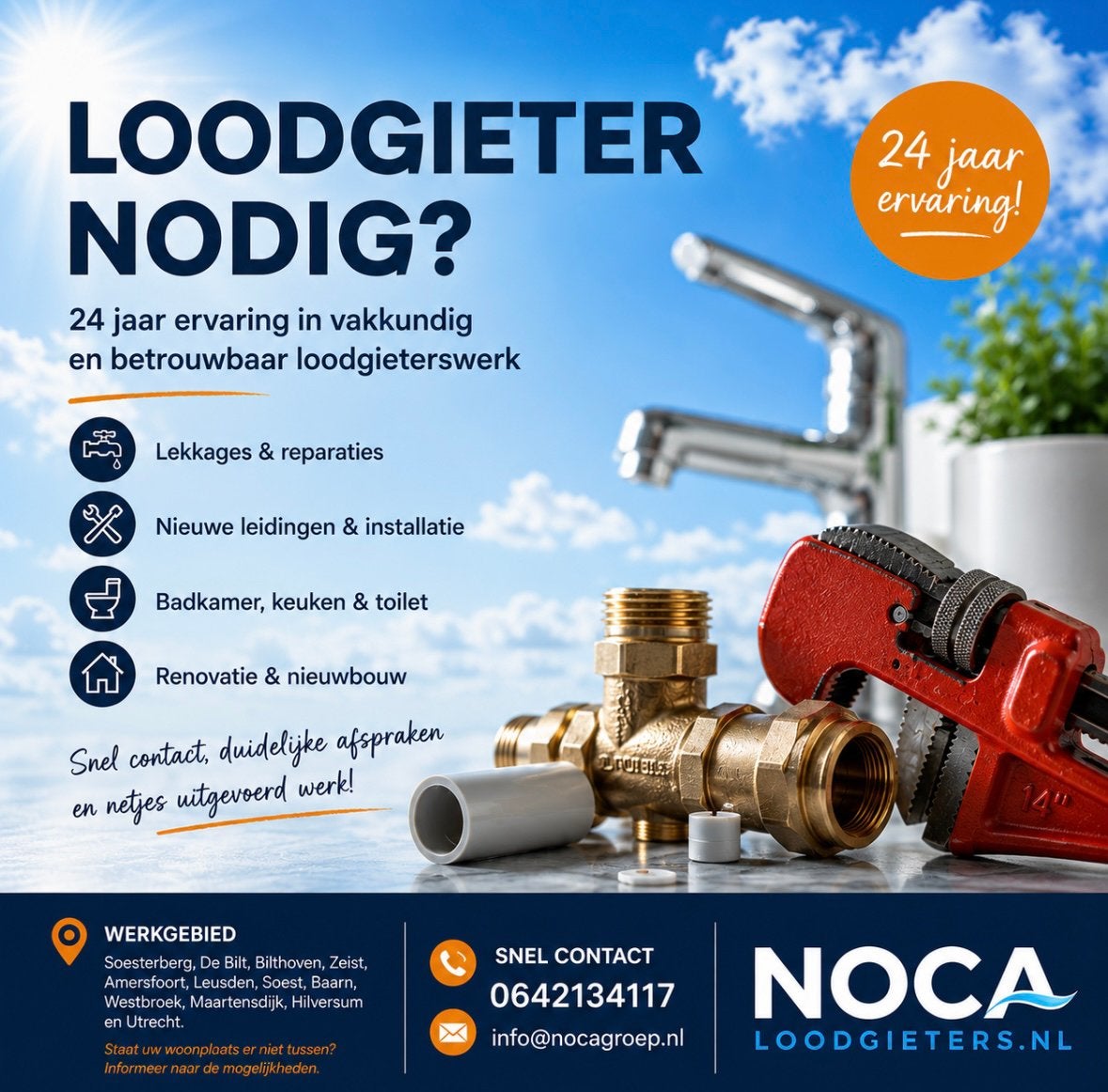 Loodgieter nodig? 24 jaar ervaring /omgeving Utrecht, Onderhoud