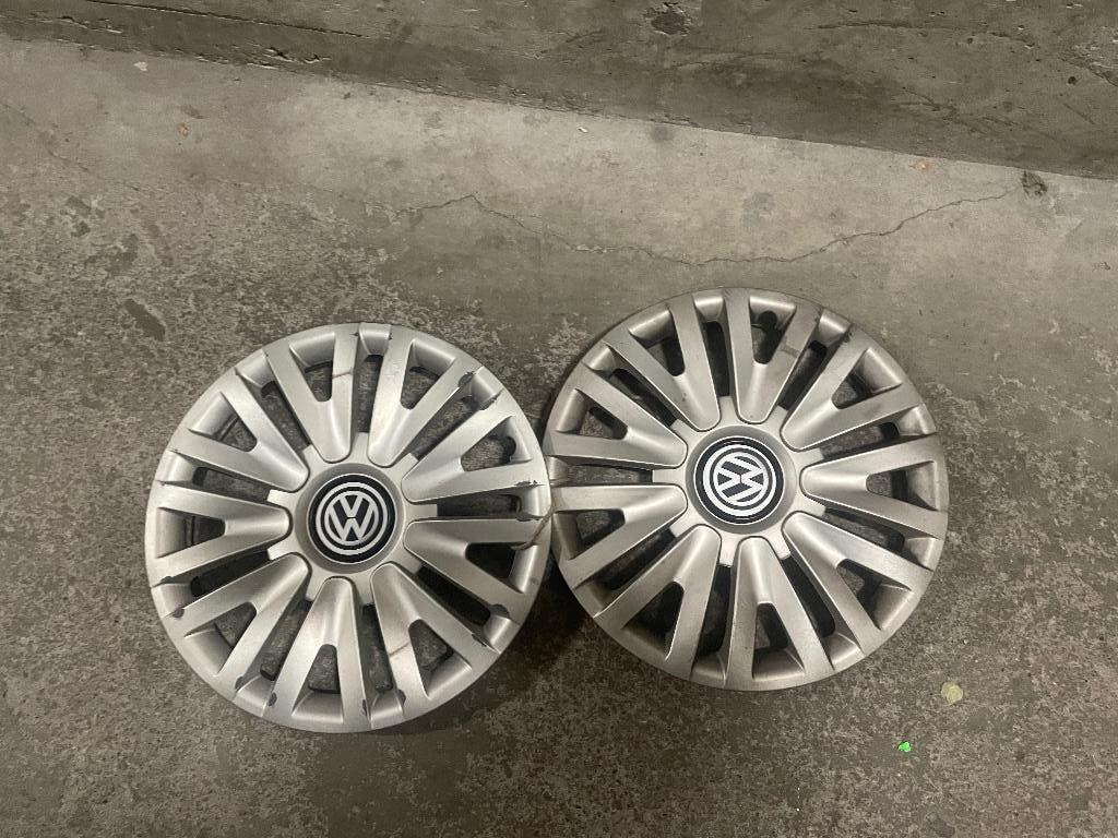 Volkswagen wieldoppen 2x 15 inch, Auto diversen, Wieldoppen, Ophalen of Verzenden, Gebruikt