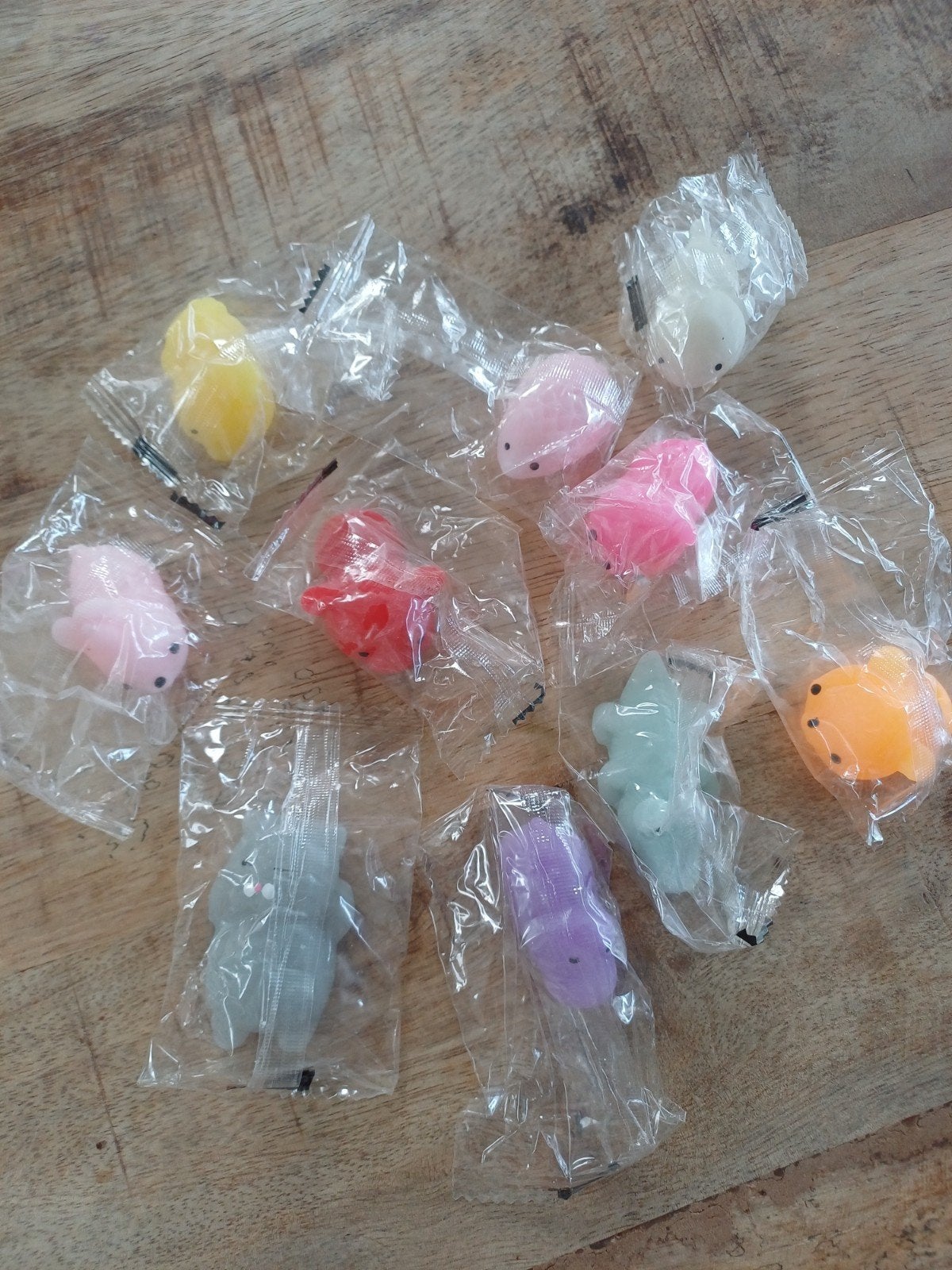10x Mini Squishy Stressballetjes - Diverse Dieren, Ophalen of Verzenden, Nieuw, Jongen of Meisje