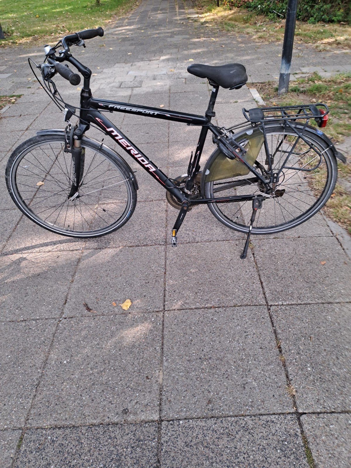 Goedfietsende 28 inch mountainbike met 21 versnellingen., Ophalen, Gebruikt, Heren, Overige merken