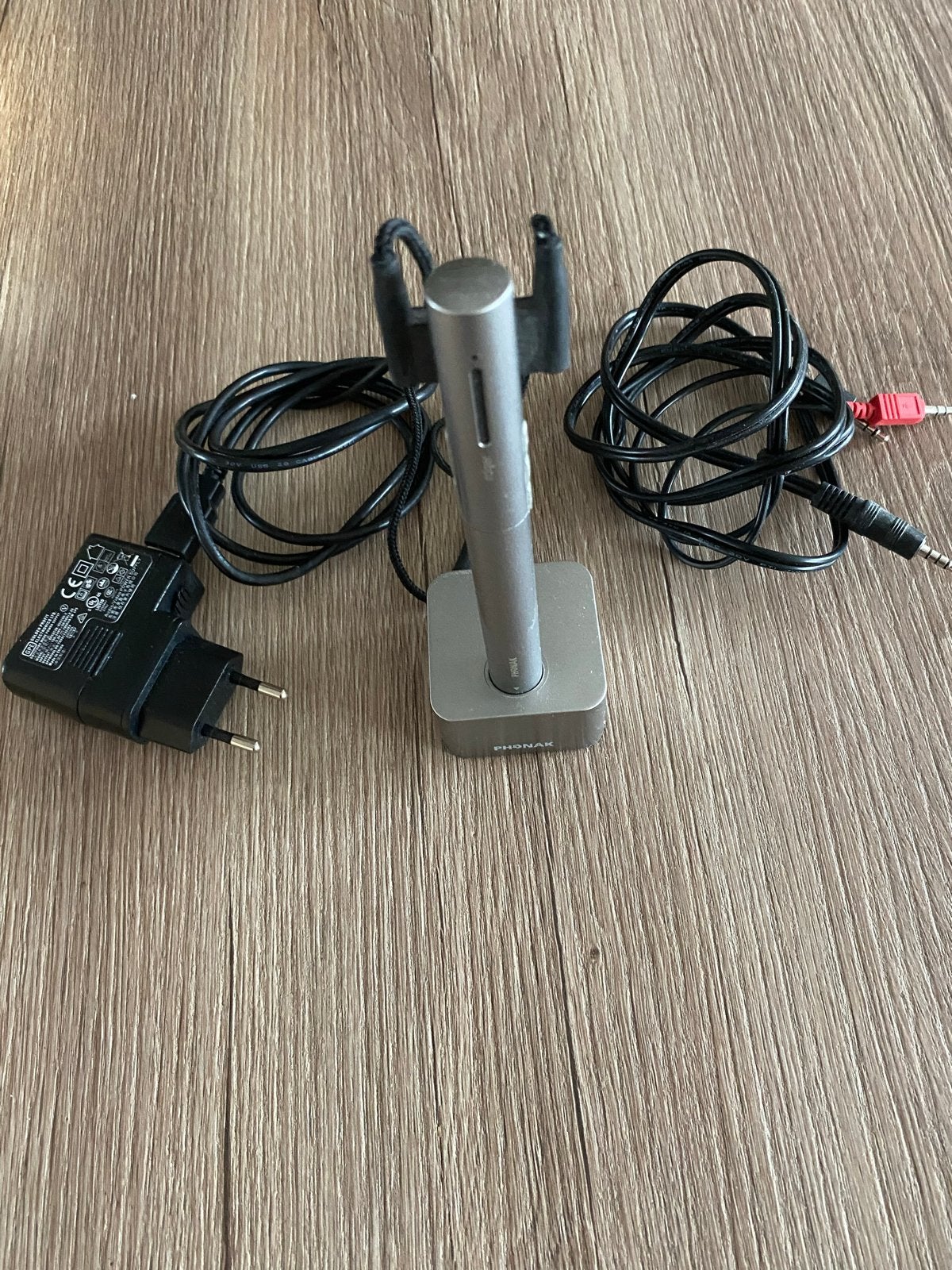 Phonak Roger Pen/EasyPen met oplaadstation en kabels, Ophalen of Verzenden, Gebruikt, Audio