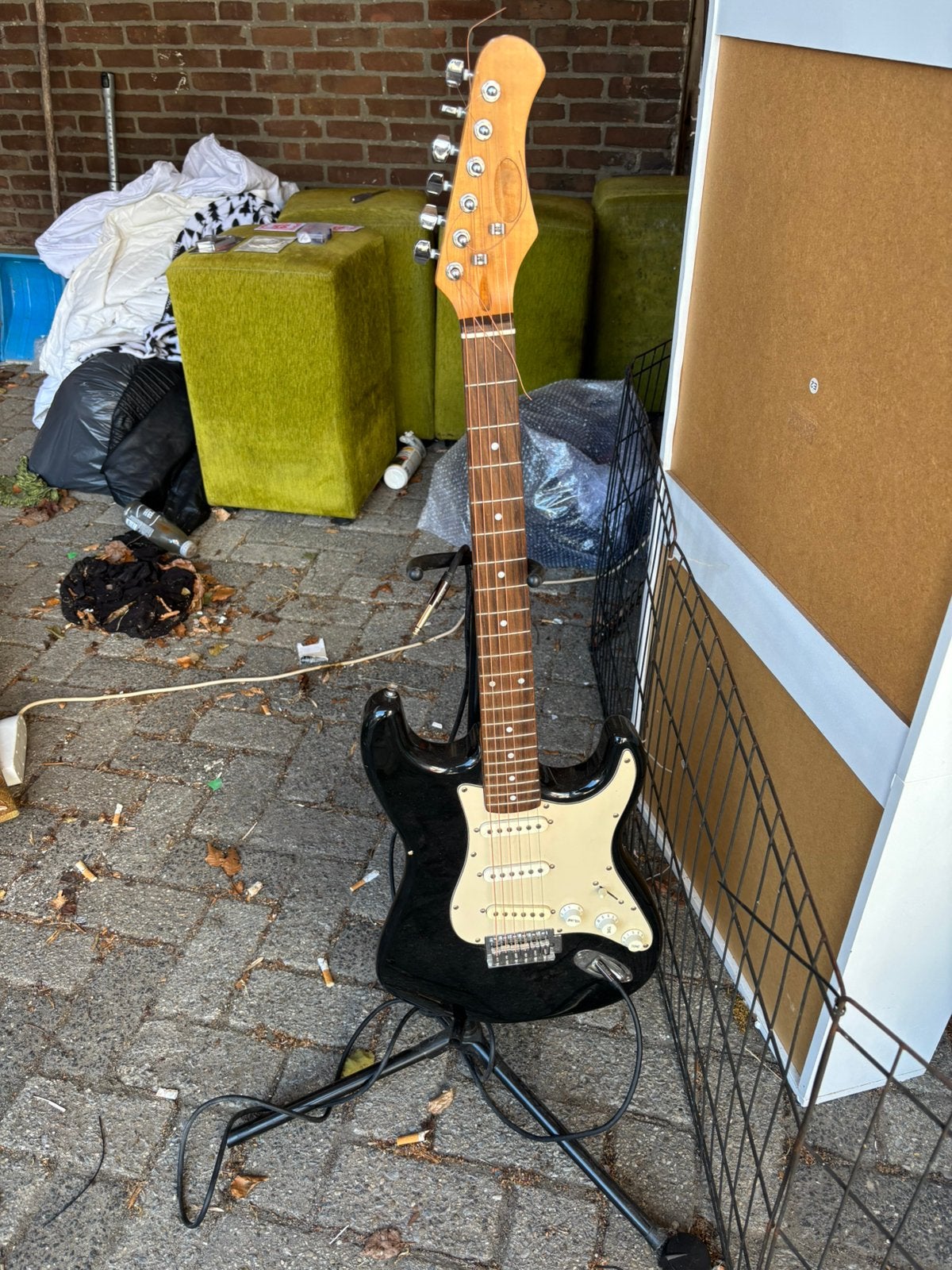 Elektrische gitaar + marshall versterker, Ophalen, Gebruikt, Gitaar, Minder dan 50 watt