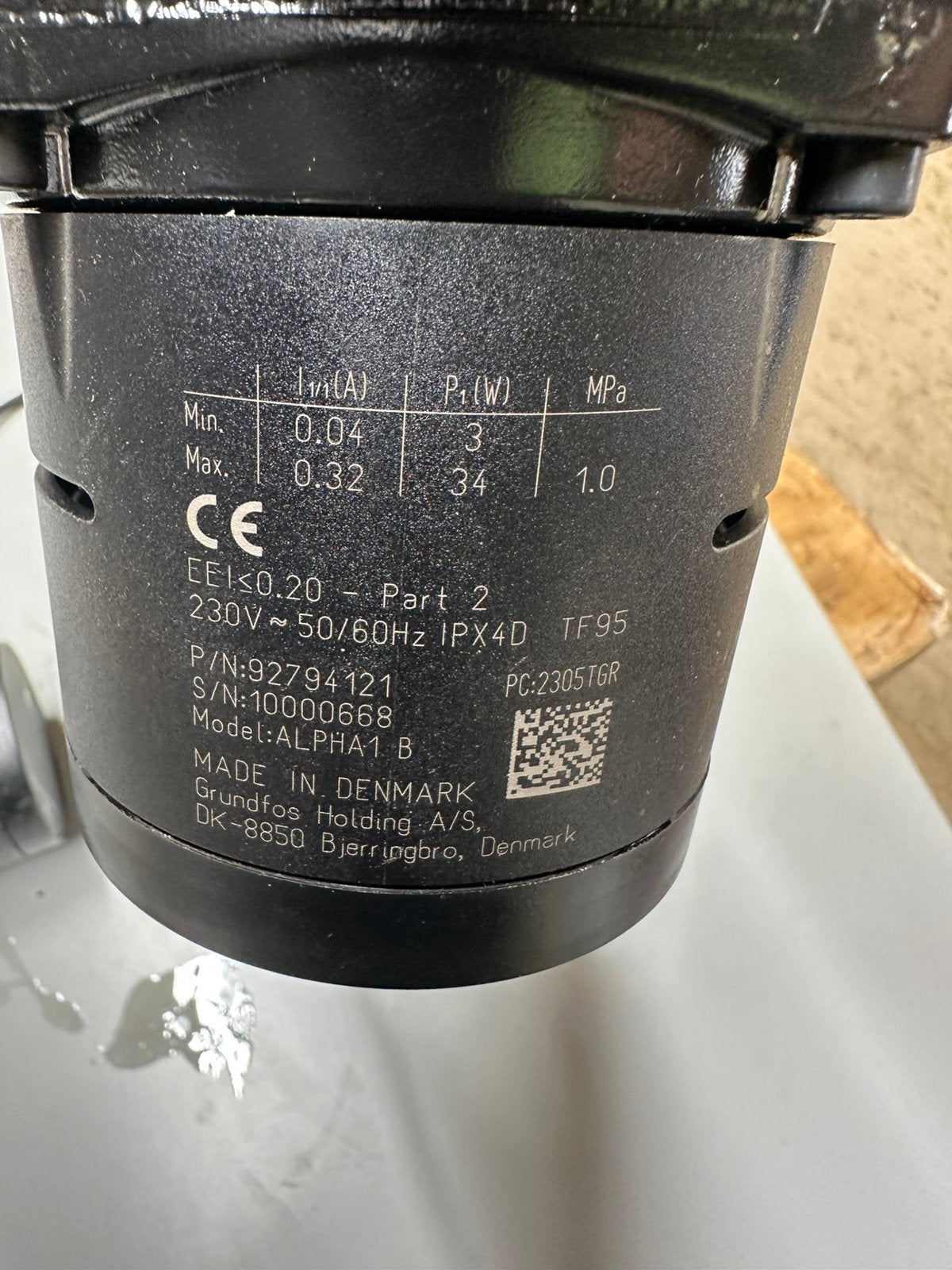 Grundfos ALPHA1 15-60 CIL3 circulatiepomp gestest en werkend, Gebruikt, Minder dan 30 cm, Overige typen, Minder dan 60 cm