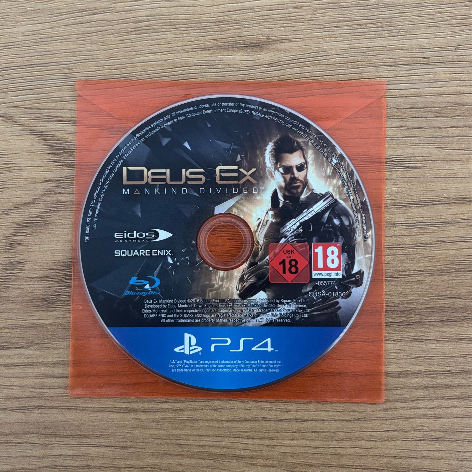 Deus Ex: Mankind Divided PS4, Ophalen, Vanaf 18 jaar, 1 speler, Zo goed als nieuw