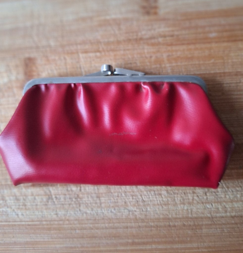 Portemonnee, rood, Ophalen of Verzenden, Gebruikt, Rood, Met knipsluiting