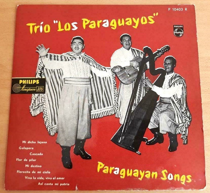 Trio "Los Paraguayos" ‎– Paraguayan Songs - 10 inch lp IZGS, LP, 10 inch, Ophalen of Verzenden, Zo goed als nieuw
