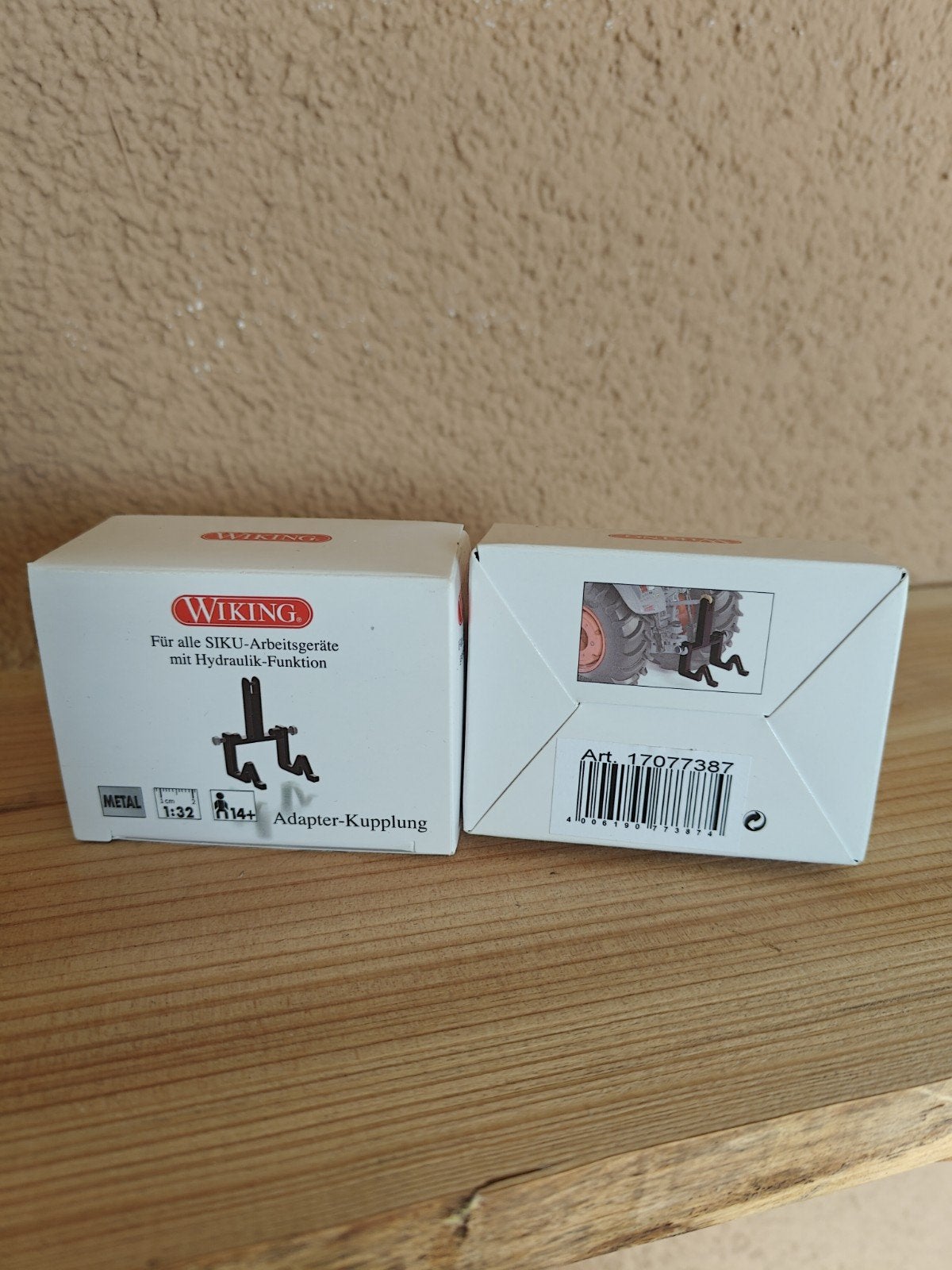 Wiking Adapter-Koppeling voor SIKU-werktuigen (2 stuks), Overige merken, 1:32 tot 1:50, Overige typen, Nieuw