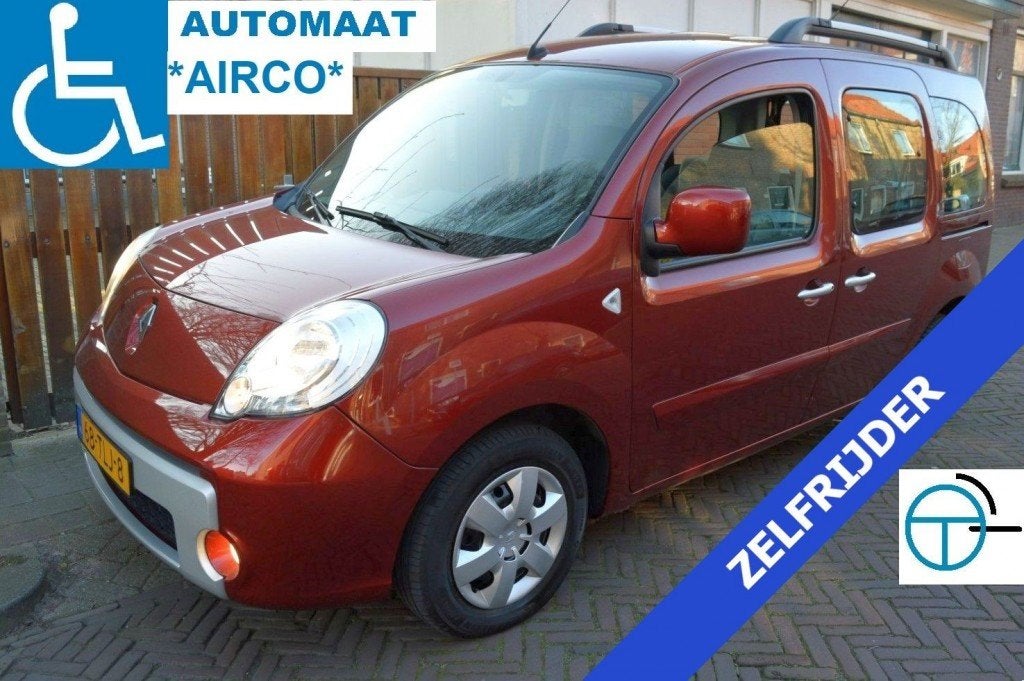 Renault KANGOO 1.6-16v AUTOMAAT ROLSTOELAUTO INCL. SCOOTMOBI, Gebruikt, Origineel Nederlands, Bedrijf, Kangoo