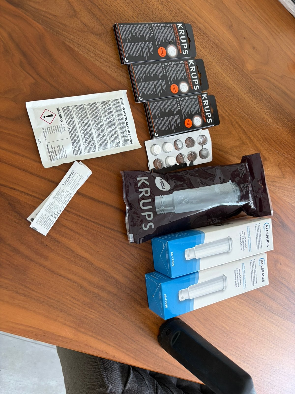 3 Water filters krups koffie machine en antikalk tabletten, Ophalen, Waterfilter, Nieuw, Krups