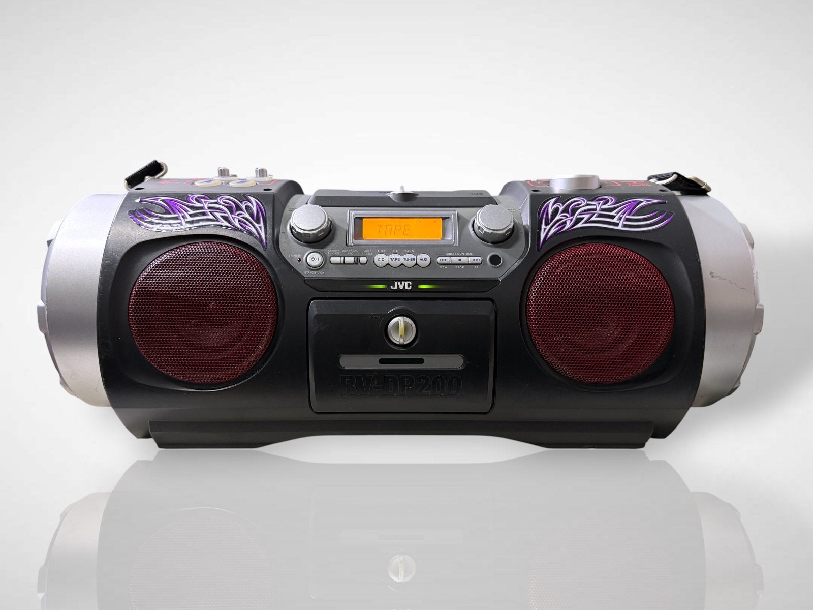 JVC BOOMBOX GHETTO BLASTER RV-DP200 - Geweldig geluid!, Audio, Tv en Foto, Radio's, Gebruikt, Ophalen of Verzenden, Jvc, JVC