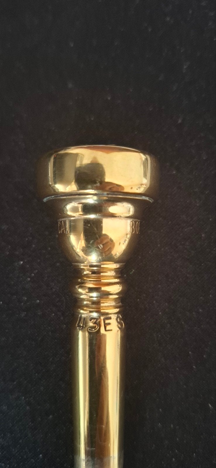 trompet mondstuk bob reeves 43 es goldplate, Ophalen, Gebruikt