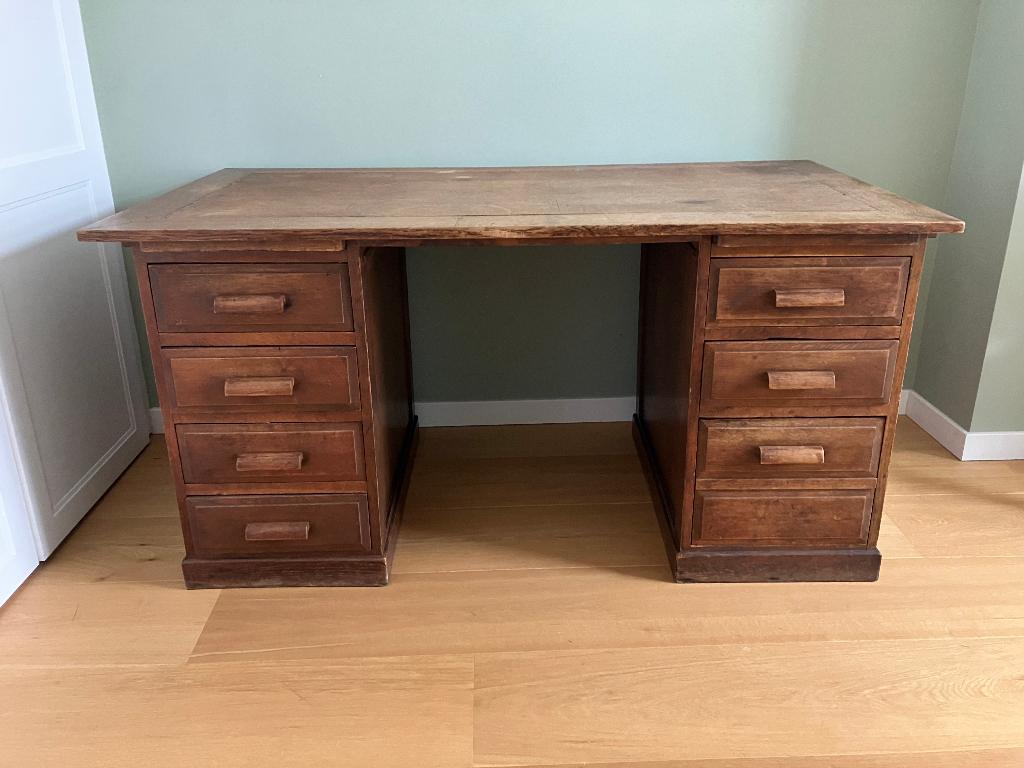Antiek eiken bureau, Ophalen