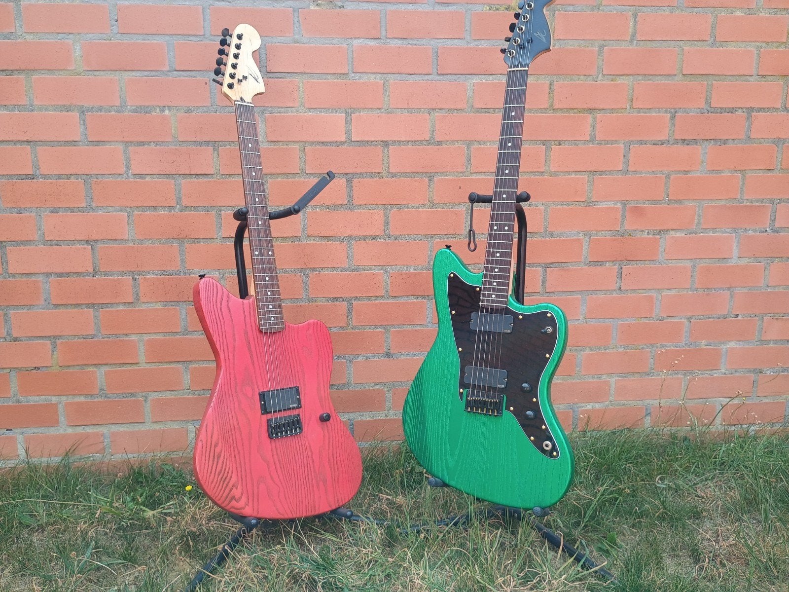 2 prachtige handbuilt jazzmasters tekoop/ruil, Ophalen of Verzenden, Zo goed als nieuw, Solid body, Overige merken