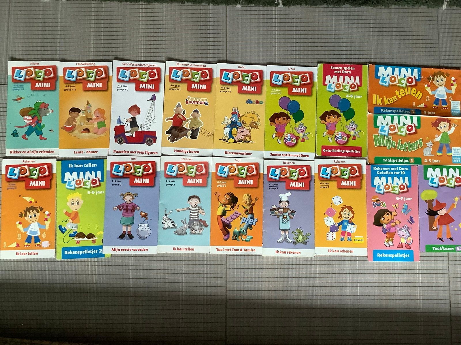 Mini Loco Boekjes - 4,5,6,7 jaar groep 1,2,3, Ophalen of Verzenden, Gebruikt, Taal en Lezen