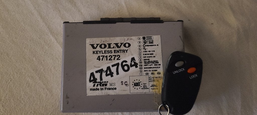 Volvo 440 keyless entry module met sleutel, Ophalen of Verzenden, Volvo