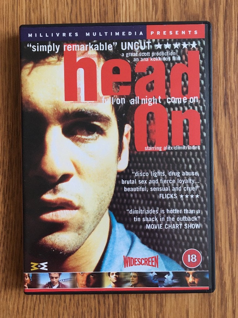 Head On DVD 1998 Griekse Gay Themed Movie CLASSIC LHBTIA+, Overige gebieden, Verzenden, Zo goed als nieuw, Drama
