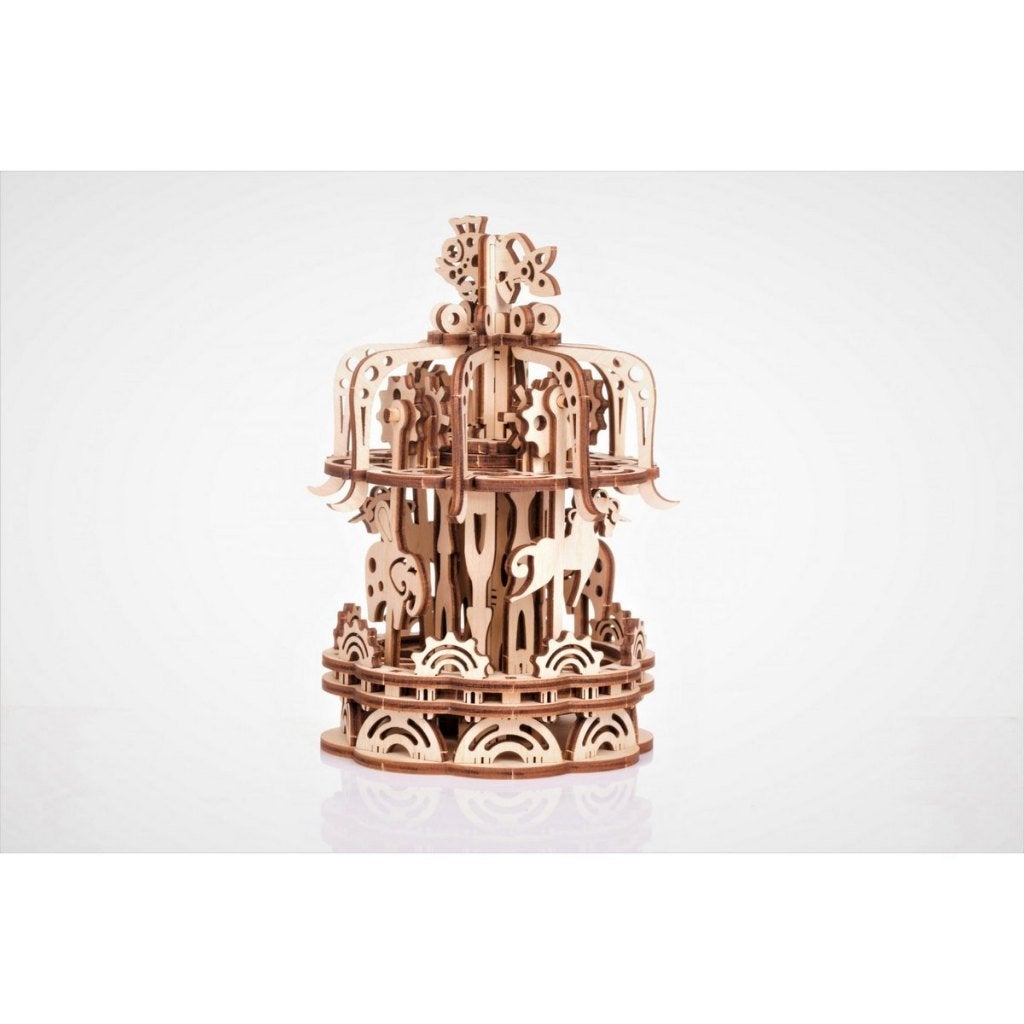 Mr. Playwood 3D Houten Puzzel Carousel 10403 25x25x32cm, Info@artbizniz.nl, Art Bizniz B.V., Overige thema's, Nieuw