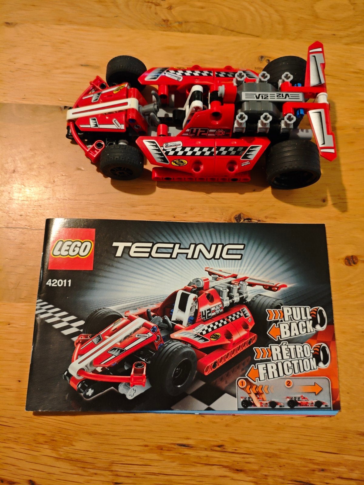 Lego Technic 42011 Race Car - Compleet met instructies, Lego, Inclusief instructies, Ophalen of Verzenden, Zo goed als nieuw