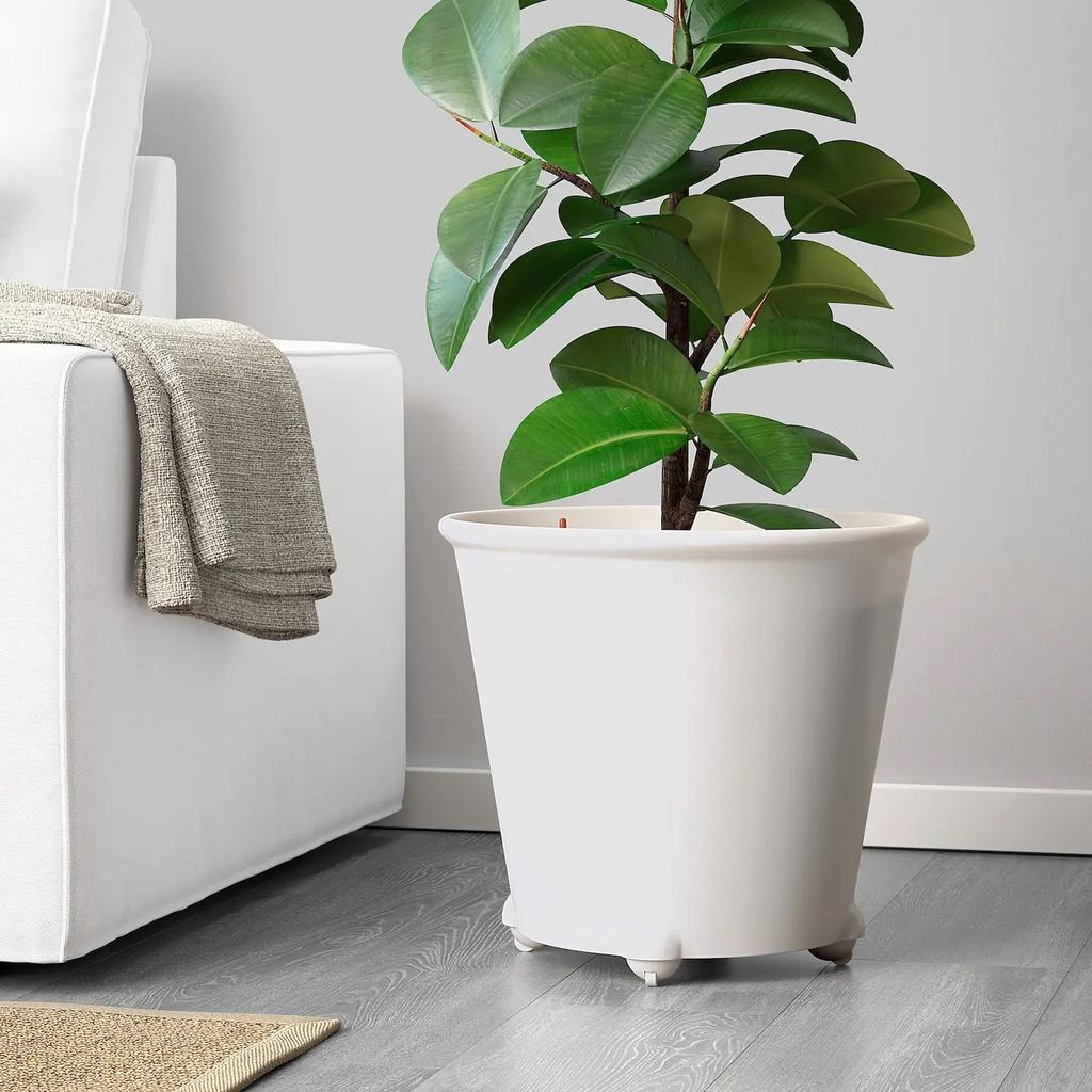 Ikea plantenbak met water reservoir, Tuin en Terras, Ophalen, Kunststof, Rond, Nieuw