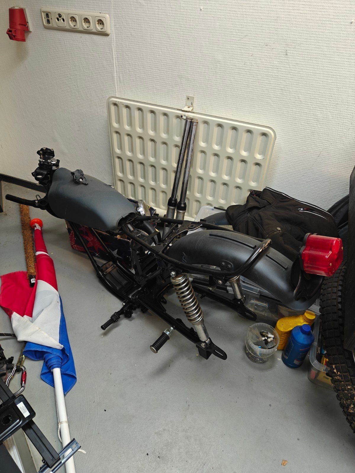 Yamaha DT 125 (1973) in onderdelen met kenteken, Ophalen