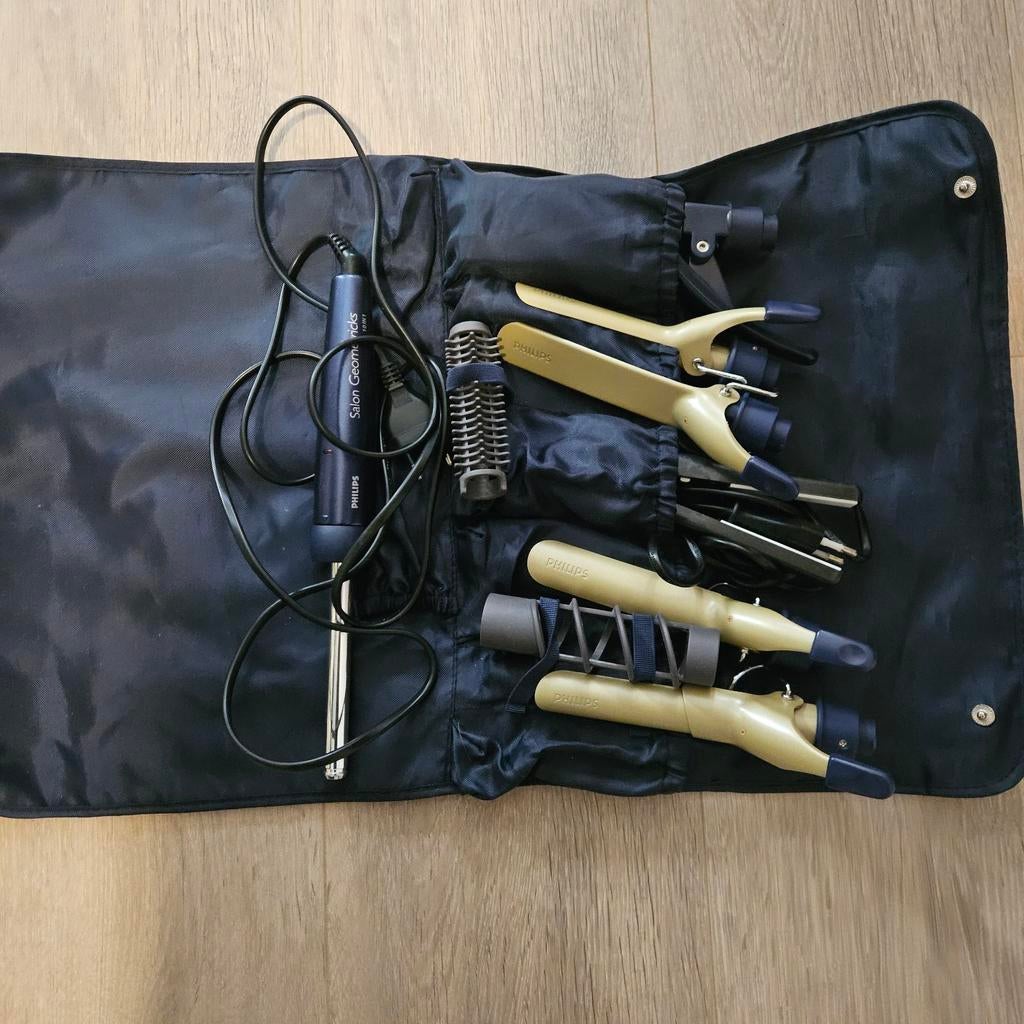 Philips Salon Geometricks 10-in-1 Krulset, Ophalen of Verzenden, Gebruikt, Haarverzorging
