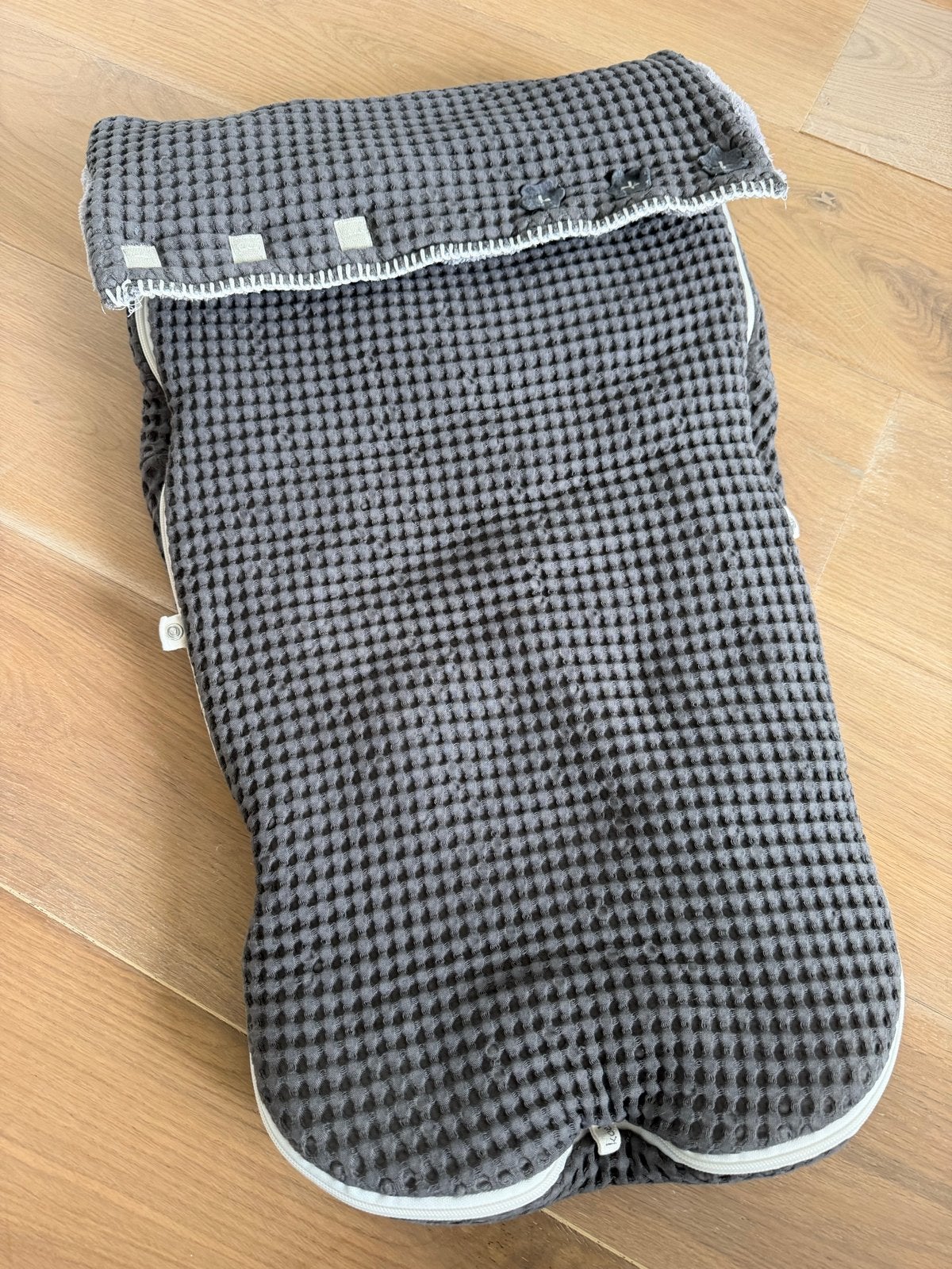 Koeka voetenzak buggy wafelstof bruin grijs, Ophalen, Koeka, Zo goed als nieuw, Gevoerd