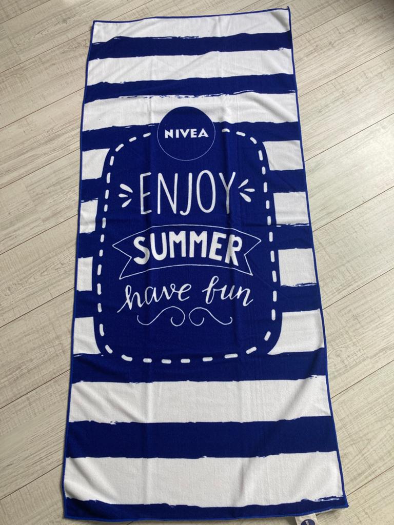 Nivea Badlaken - Enjoy Summer Have Fun - 145 x 66 cm, Huis en Inrichting, Badkamer | Badtextiel en Accessoires, Ophalen of Verzenden