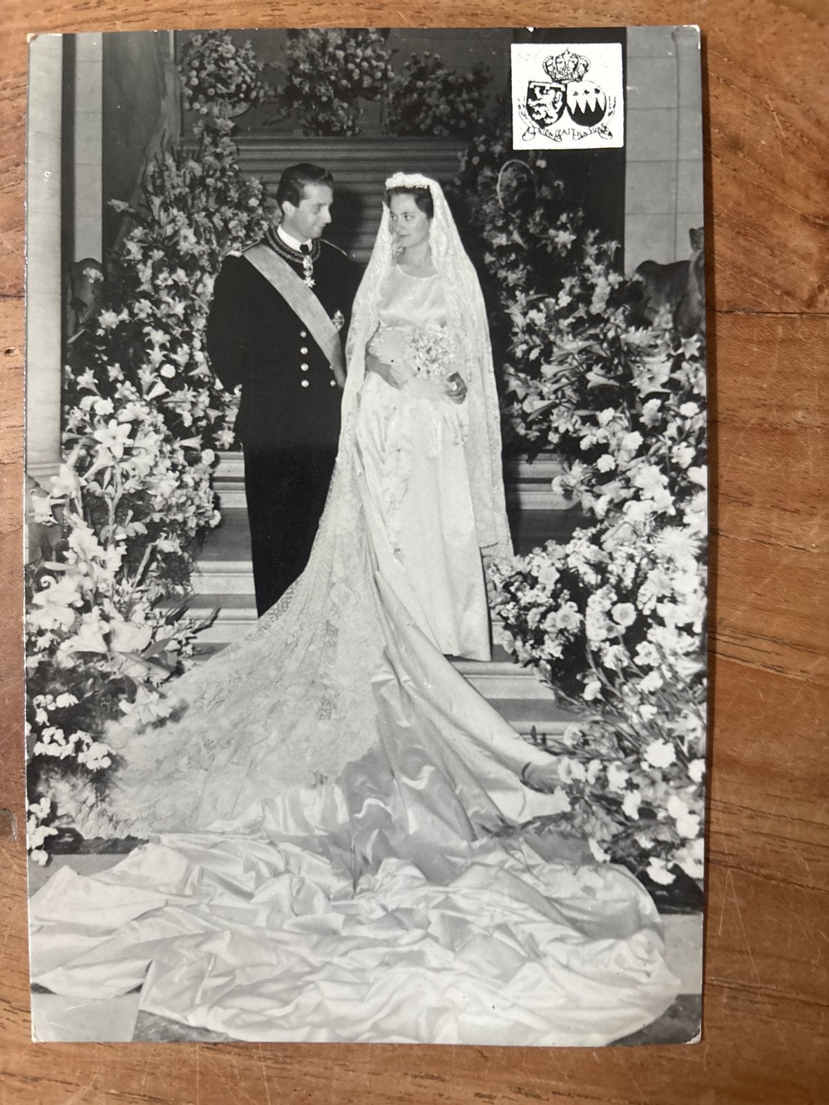 Zeldzame foto Prins Albert en Prinses Paola van België, Verzenden, Gebruikt, Kaart, Foto of Prent