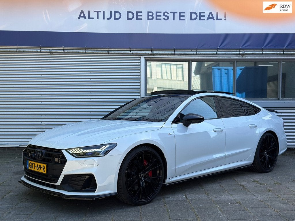 Audi A7 Sportback 55 TFSI e quattro Competition Maxton l Pan, Auto's, Audi, Gebruikt, 4 cilinders, 4 stoelen, Wit