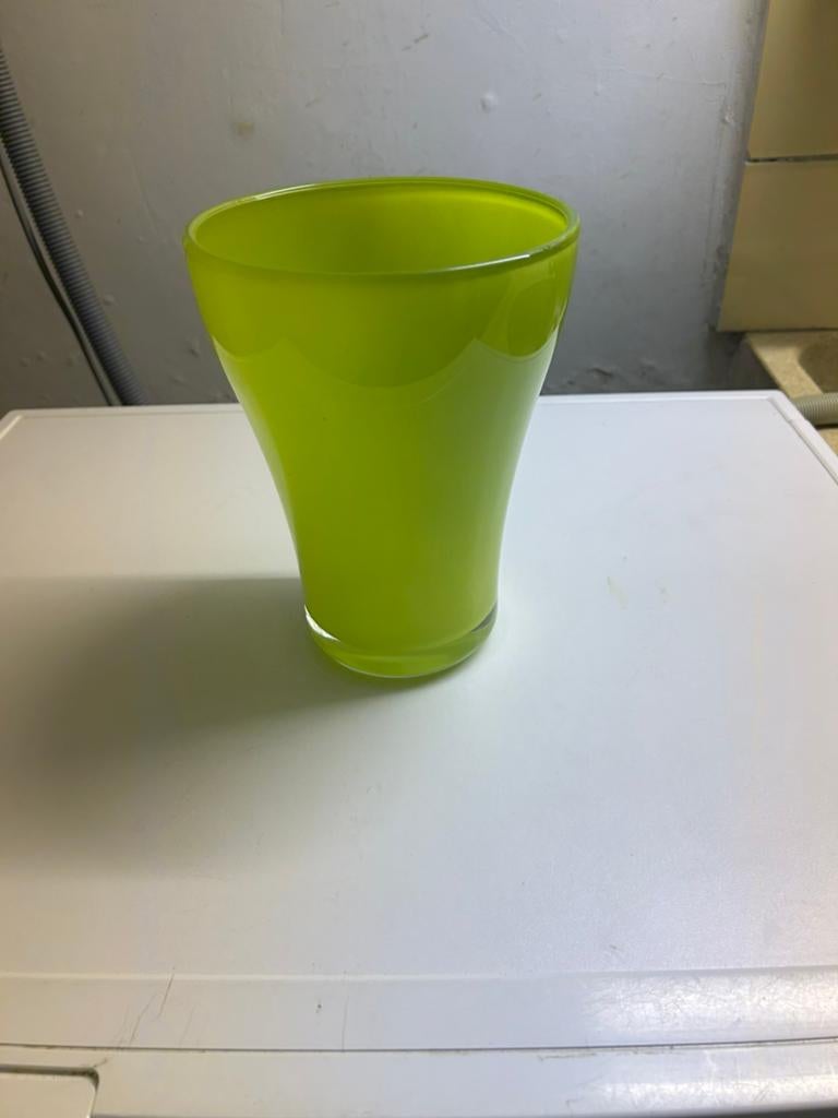 EXCLUSIEVE GLAZEN VAAS, Huis en Inrichting, Woonaccessoires | Vazen, Overige kleuren, Ophalen of Verzenden, Minder dan 50 cm, Glas