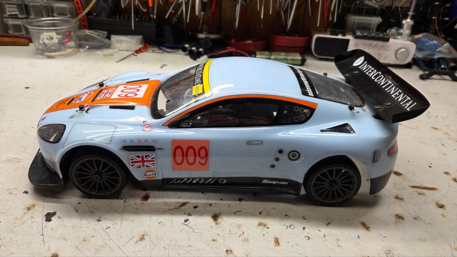 Te koop leuke kyosho fazer, Hobby en Vrije tijd, Modelbouw | Radiografisch | Auto's, Gebruikt, Ophalen of Verzenden, Schaal 1:10