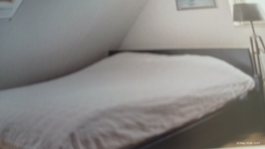 2 persoonsbed, Ophalen, Gebruikt, 90 cm, Zwart