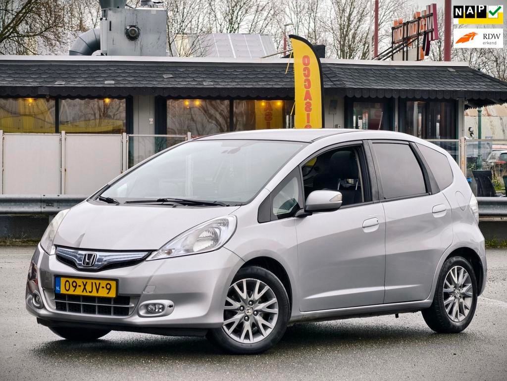 Honda Jazz 1.4 Hybrid Exclusive / PANO / LEER / OHB / SP VLG, Euro 5, Gebruikt, Zwart, 4 cilinders