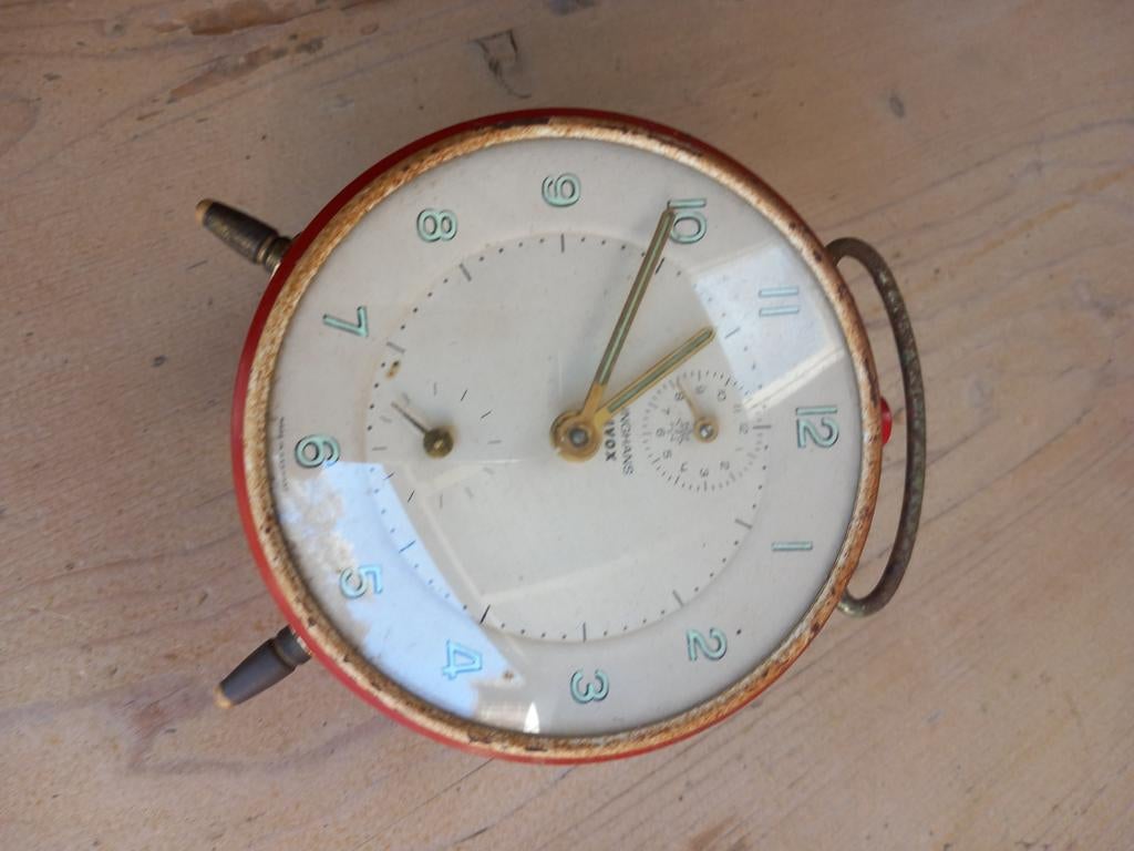 Oude Junghans Bivox wekker, Antiek en Kunst, Ophalen of Verzenden