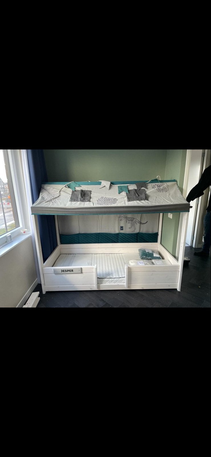 Dino bed opbouw voor Lifetime bed, Ophalen, Gebruikt, 180 cm of meer, 85 tot 100 cm