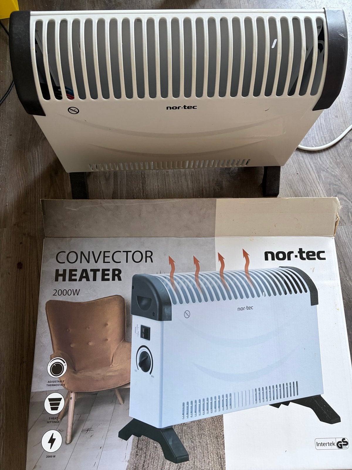 Nor-Tec Convector Heater 2000W - Zo goed als nieuw, Ophalen of Verzenden, Zo goed als nieuw, 800 watt of meer, Kachel
