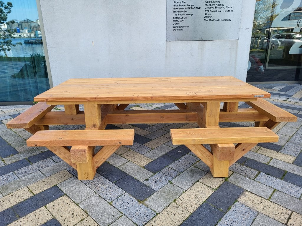 Picknicktafel 12-persoons. Douglas/lariks hout, Niet ingevuld, Niet ingevuld, Nieuw, Ophalen of Verzenden
