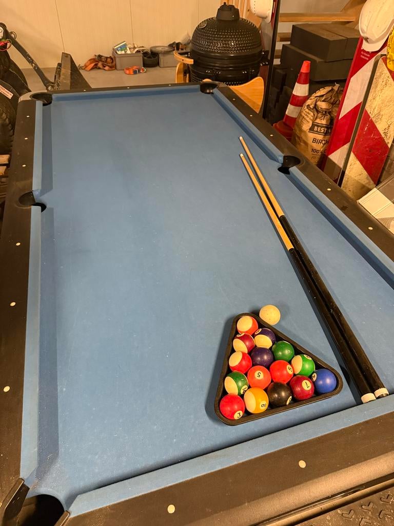 Biljarttafel met accessoires 2.19 lengte x 1.06 breedte, Ophalen, Gebruikt, Biljarttafel