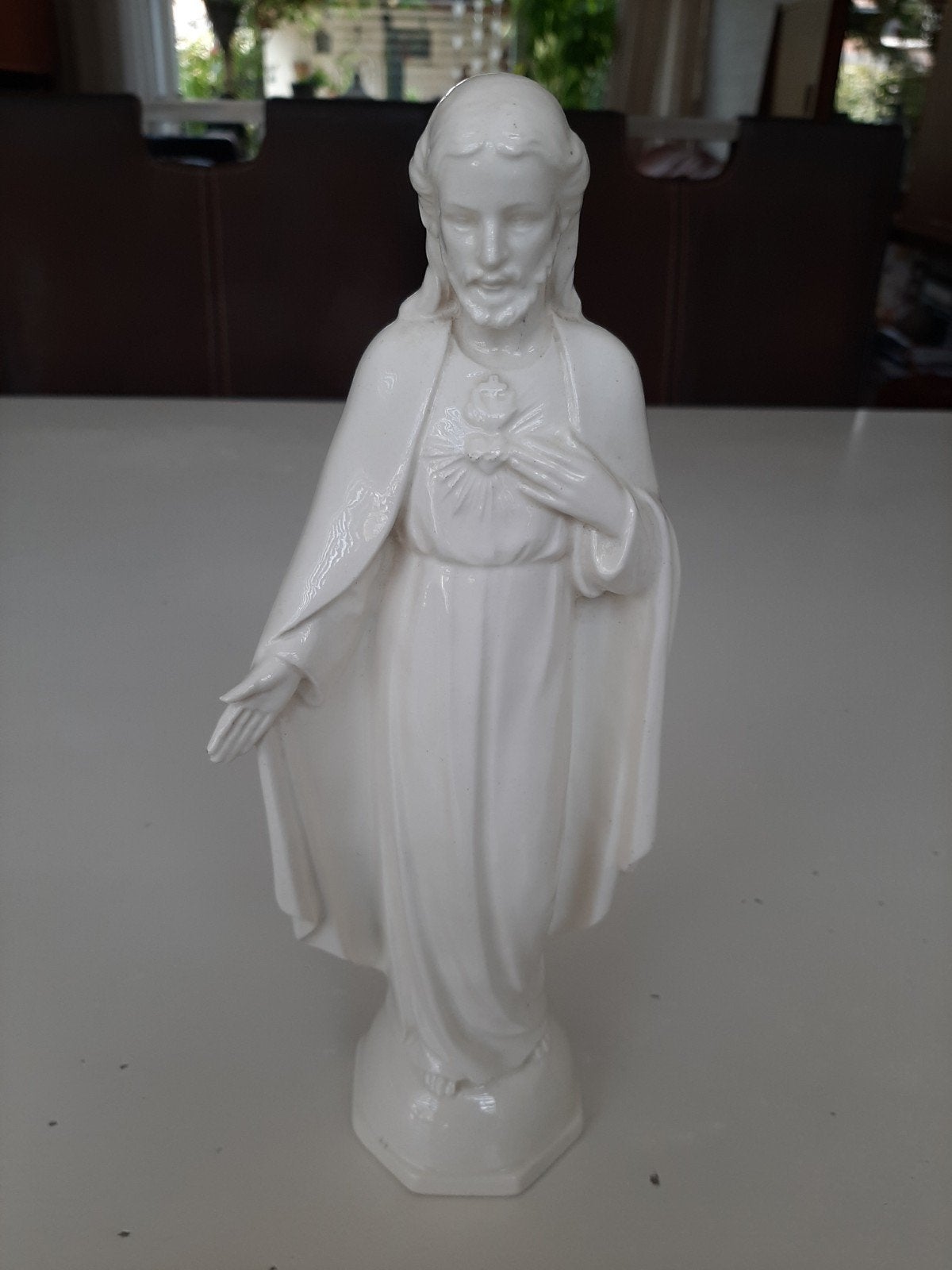 Vintage Heilig Hart Jezus beeld - Porselein - Duitsland, Ophalen of Verzenden