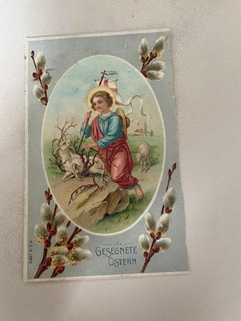 Antieke ansichtkaart Duitsland Thema Pasen. Gesegnete Ostern, Ophalen